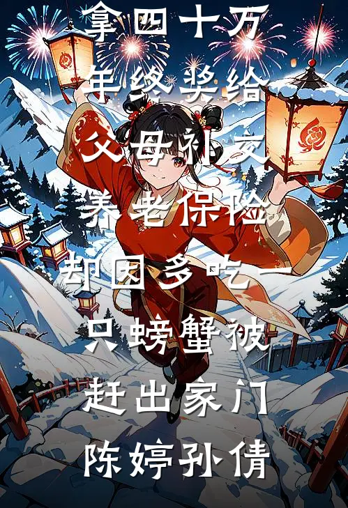 拿四十万年终奖给父母补交养老保险，却因多吃一只螃蟹被赶出家门陈婷孙倩免费小说完结版_全本完结小说拿四十万年终奖给父母补交养老保险，却因多吃一只螃蟹被赶出家门(陈婷孙倩)
