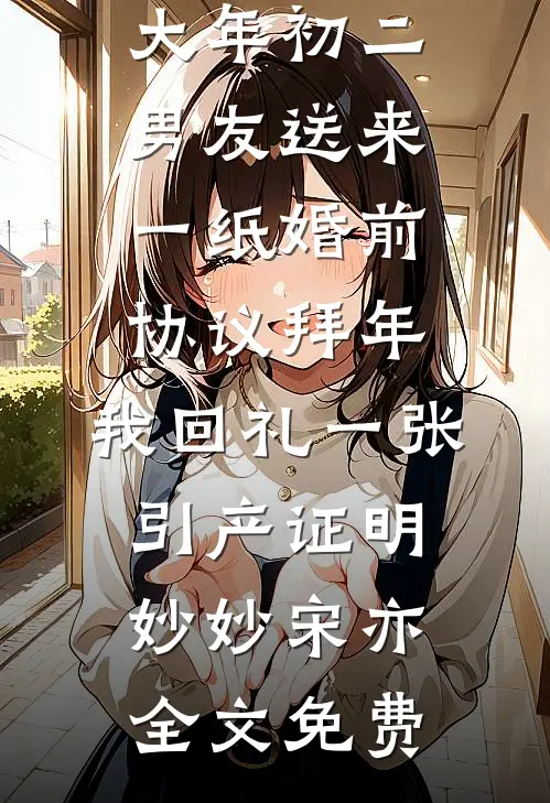 大年初二男友送来一纸婚前协议拜年，我回礼一张引产证明妙妙宋亦全文免费